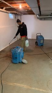 basement water removal and dry out