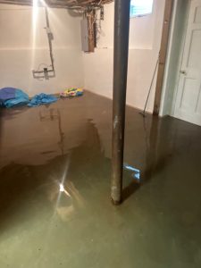 Flooded basement in skillman nj