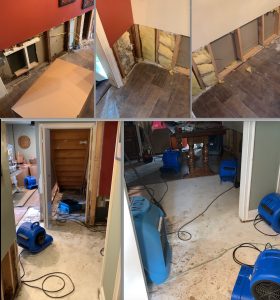 water damage cleanup in bensalem pa during mitigation process