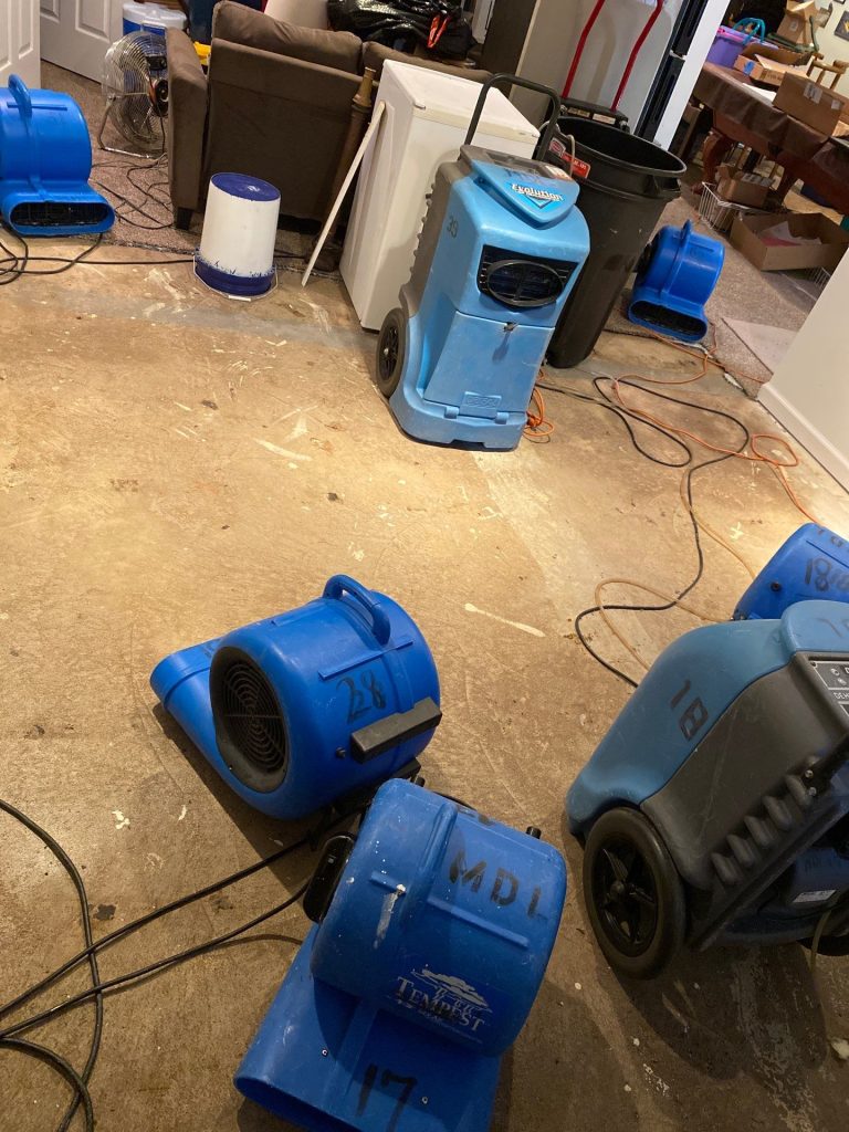 basement flood water cleanup in richboro pa